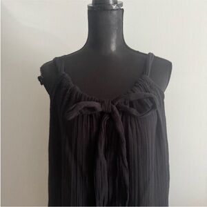 Old Navy Black Midi Dress Size L